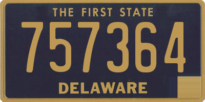 DE license plate 757364