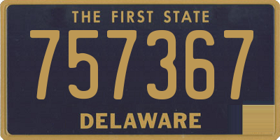 DE license plate 757367