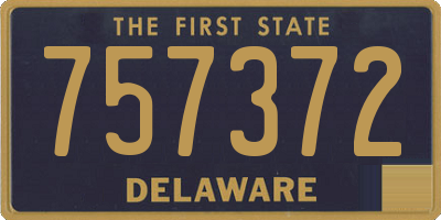 DE license plate 757372
