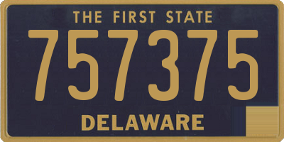 DE license plate 757375