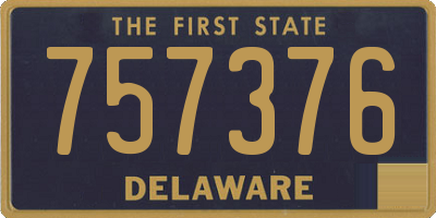 DE license plate 757376