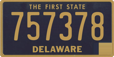 DE license plate 757378