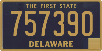 DE license plate 757390