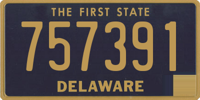 DE license plate 757391