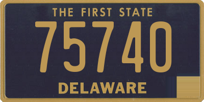 DE license plate 75740