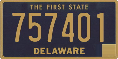 DE license plate 757401