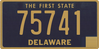 DE license plate 75741