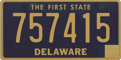DE license plate 757415