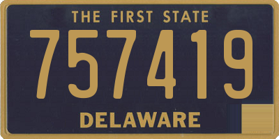 DE license plate 757419