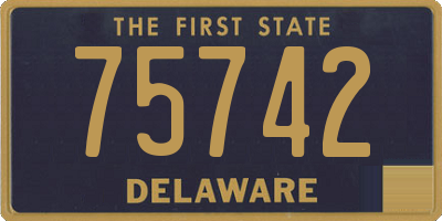 DE license plate 75742