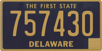DE license plate 757430