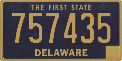 DE license plate 757435