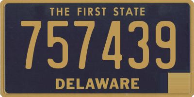 DE license plate 757439