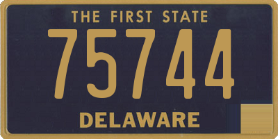 DE license plate 75744