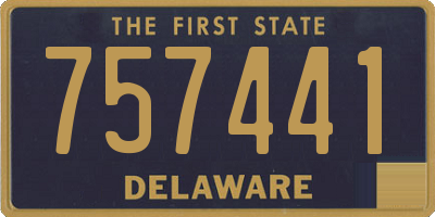 DE license plate 757441