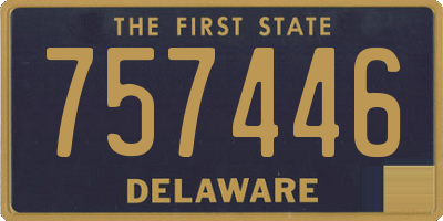 DE license plate 757446