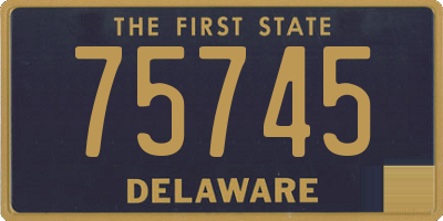 DE license plate 75745