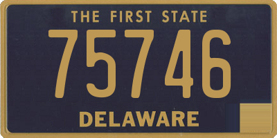DE license plate 75746