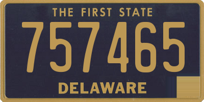 DE license plate 757465