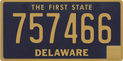 DE license plate 757466