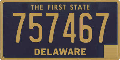 DE license plate 757467