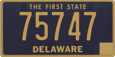 DE license plate 75747