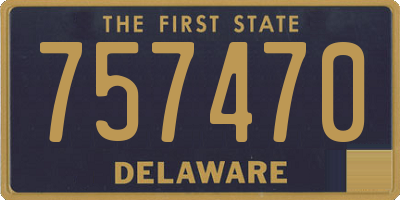 DE license plate 757470