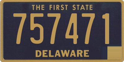 DE license plate 757471