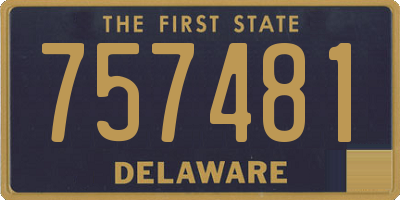 DE license plate 757481