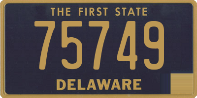 DE license plate 75749