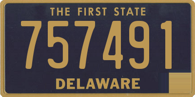 DE license plate 757491