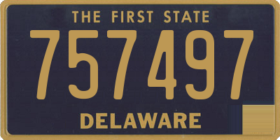 DE license plate 757497