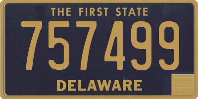 DE license plate 757499