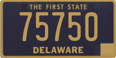 DE license plate 75750