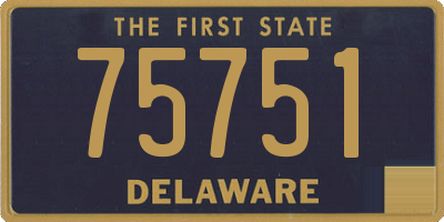 DE license plate 75751