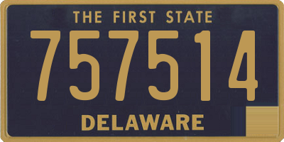DE license plate 757514