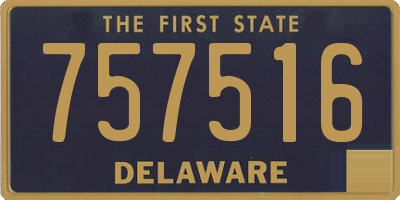 DE license plate 757516