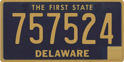 DE license plate 757524