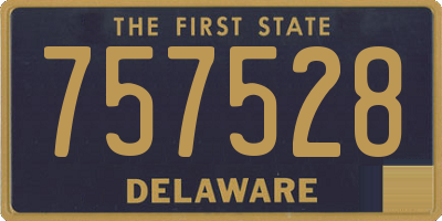 DE license plate 757528