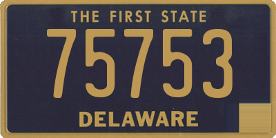 DE license plate 75753
