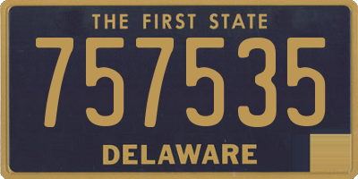 DE license plate 757535