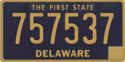DE license plate 757537