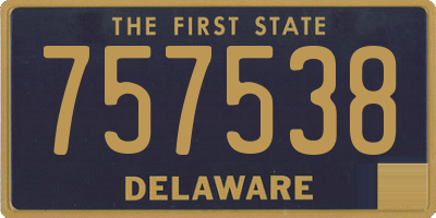 DE license plate 757538