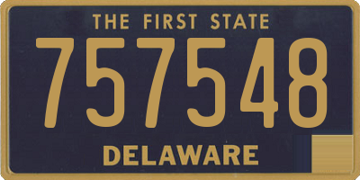 DE license plate 757548