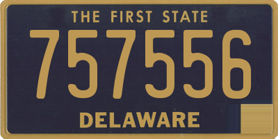 DE license plate 757556