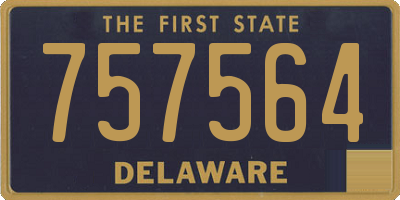DE license plate 757564