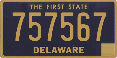 DE license plate 757567