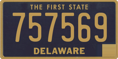 DE license plate 757569
