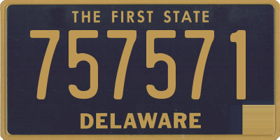 DE license plate 757571