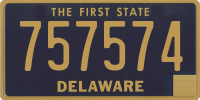 DE license plate 757574